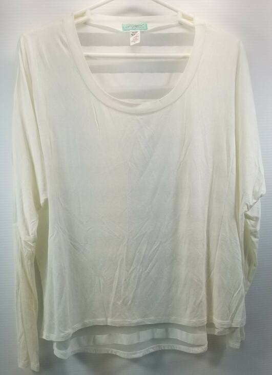 Six Degrees of Separation Tops - Six Degrees of Separation Women's White Shirt Blouse Contrast Striped Back Large